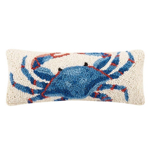 Sealife Crab Rectangular Hooked Pillow - OVERSTOCK
