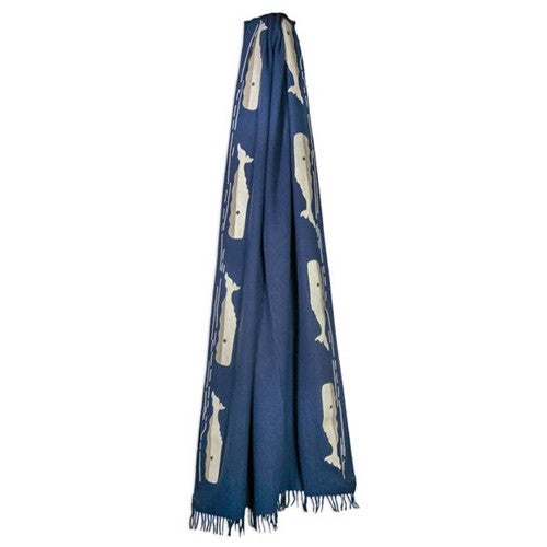 Whale Seas Wool Throw - OVERSTOCK