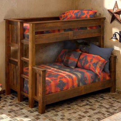 Barnwood Queen/Single XL Bunkbed