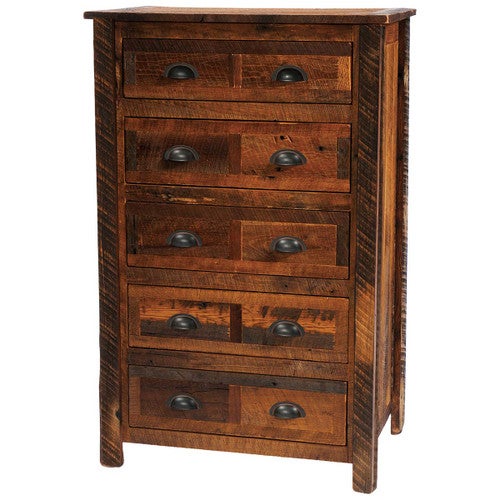 Barnwood Five Drawer Chest