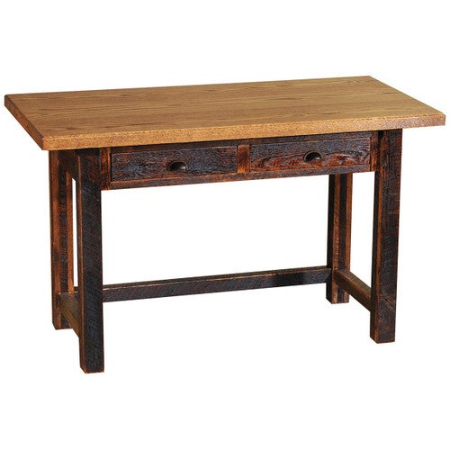 Barnwood Two Drawer Writing Desk