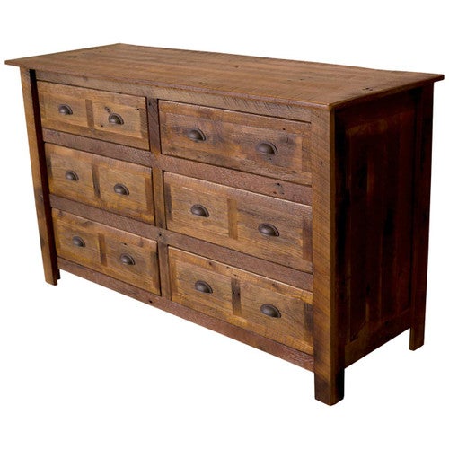 Barnwood Six Drawer Dresser