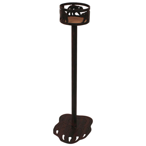 Iron Bear Band Drink Holder with Bear Paw Base