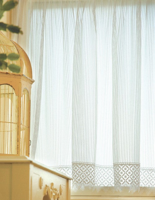 Chelsea Ecru Lace Window Panel - 48 x 63