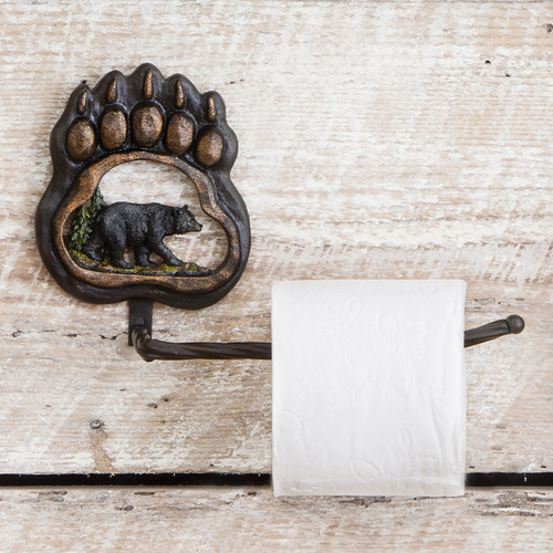 Bear Paw Wilderness Toilet Paper Holder