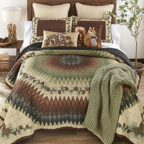 Pinecone Radiance Quilt Bedding Collection