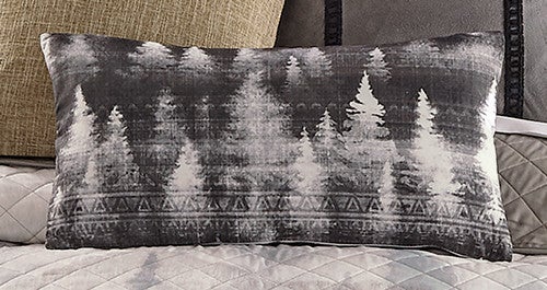 Misty Hills Bear Tree Pillow