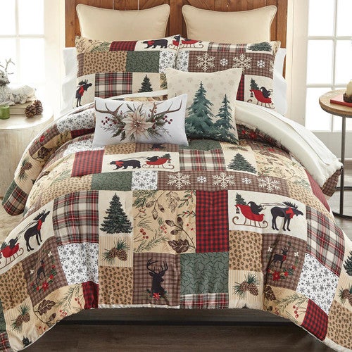 Holiday Lodge Comforter Bed Set - Queen