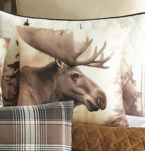 Wildlife Hideaway Moose Pillow
