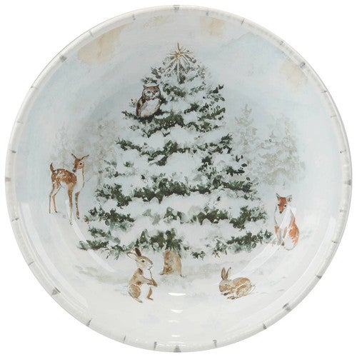 December Woodland Serving Bowl