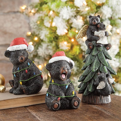 Santa Bear Figurines