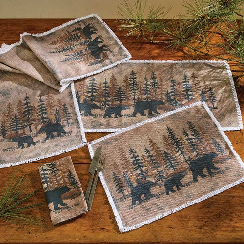 Whispering Pines Bear Table Linens