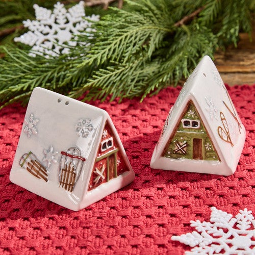 Winter Cabin Salt & Pepper Set