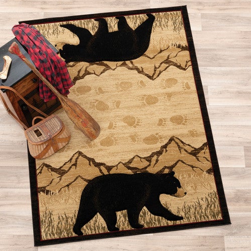 Mountain Bear Rug - 5 x 7