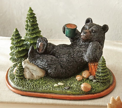 Break Time Bear Hot Chocolate Figurine