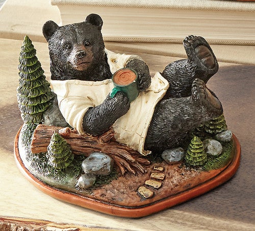 Relaxing Hot Chocolate Bear Figurine