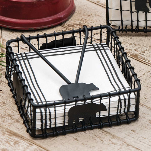 Bear Silhouette Beverage Napkin Holder