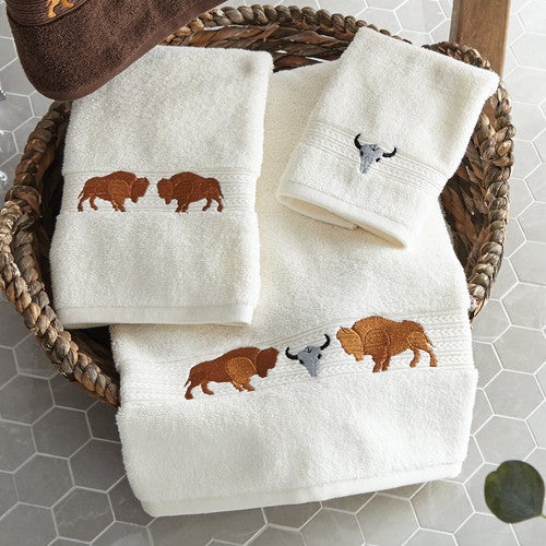 Buffalo Ridge Ivory Towel Collection