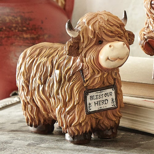 Blessed Herd Highland Cow Sculpture