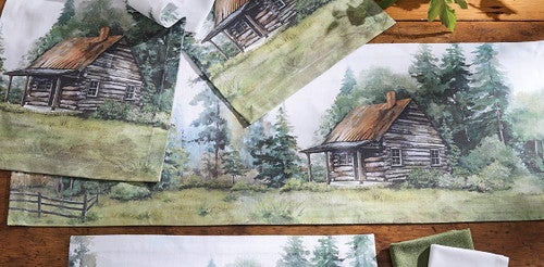 Cabin Retreat Table Runner - 36 Inch