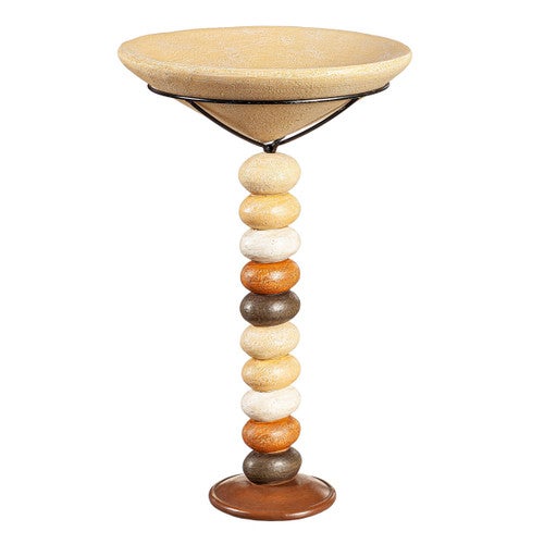 River Stones Bird Bath