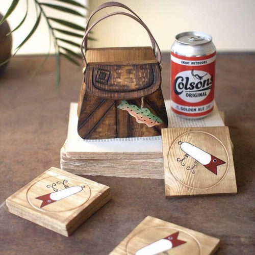 Fishing Lure Coasters - Set of 4