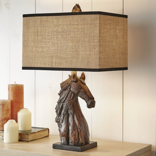 Sculpted Horse Table Lamp
