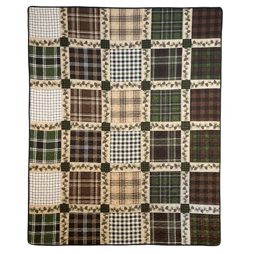 Pine & Plaid Patches Throw