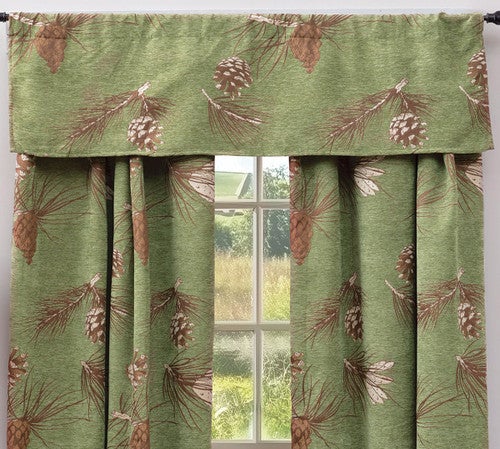 Pinecone Chenille Valance