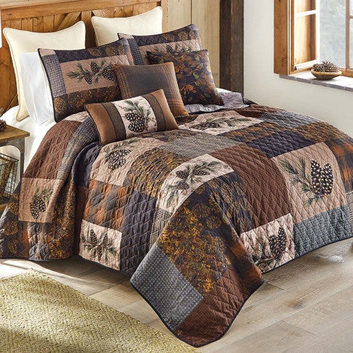 Pinecone Haven Quilt Bed Set - King
