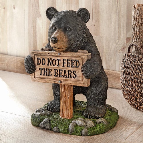 Do Not Feed The Bears Sculpture