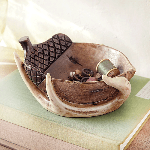 Antler & Acorn Bowl