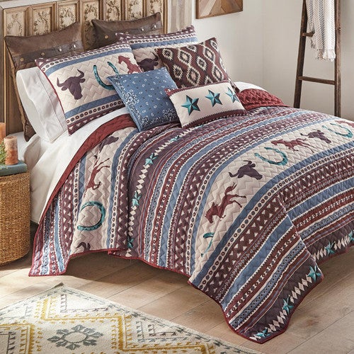Western Trails Quilt Bed Set - King
