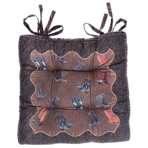 Boots & Spurs Chair Pad - OUT OF STOCK