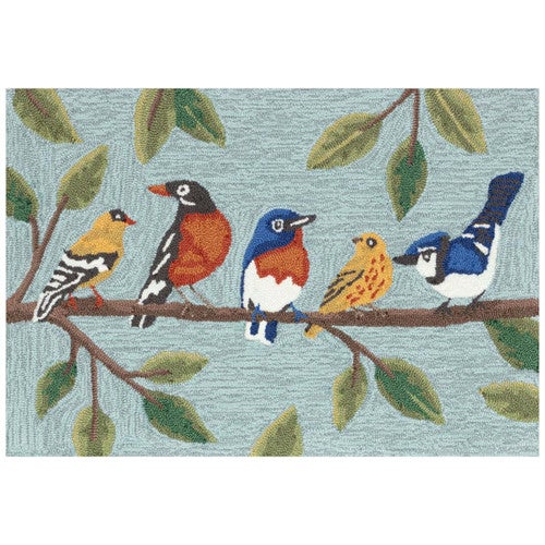 Perch Party Blue Floor Mat - 20 x 30
