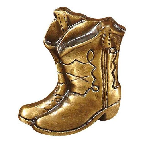 Boots Metal Cabinet Knob - Bronzed Black - Set of 2 - CLEARANCE