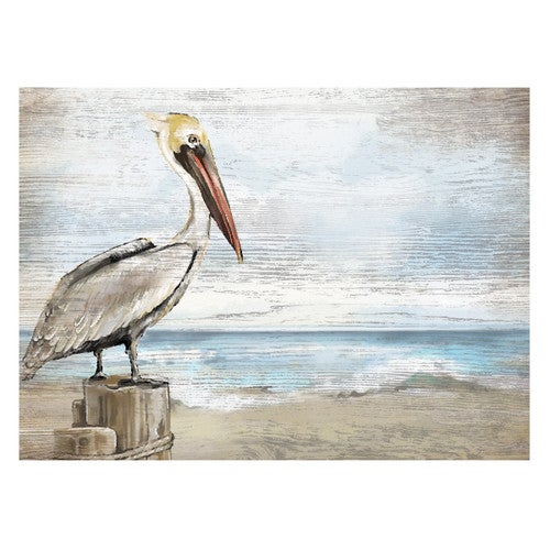 Pelican Pier Wood Wall Art - CLEARANCE
