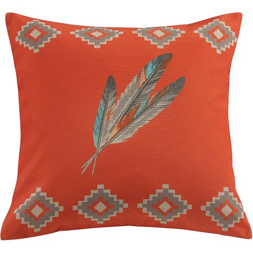 Diamond Feathers Outdoor Pillow - OVERSTOCK