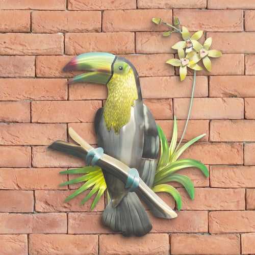 Toucan Perch Metal Wall Art - OVERSTOCK