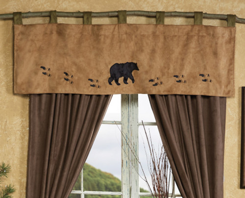 Wildlife Tracks Bear Valance