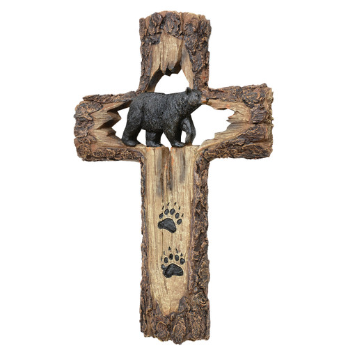 Bear Tracks Wall Cross