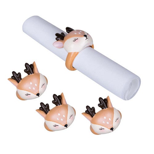 Reindeer Roundup Napkin Rings - Set of 4