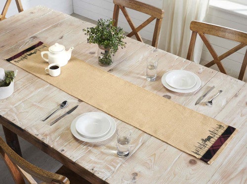 Moose on the Loose Table Runner - 60 Inch