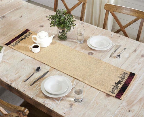 Moose on the Loose Table Runner - 48 Inch