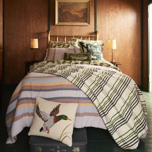 Camp Stripes Throw Blanket