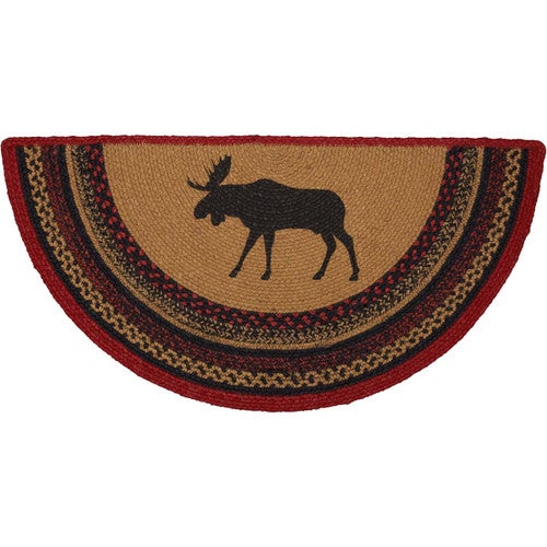 Stenciled Moose on the Loose Accent Rugs