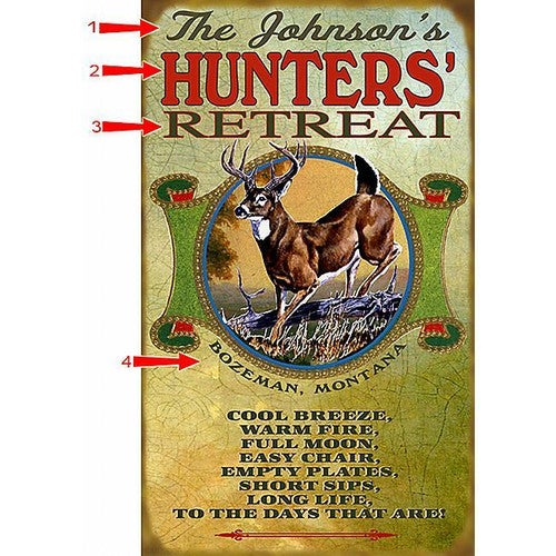 Deer Hunters Sign - 18 x 30