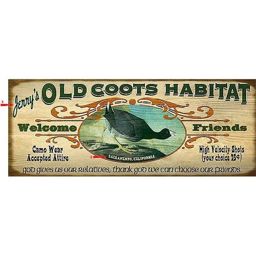Old Coot Sign - 17 x 44