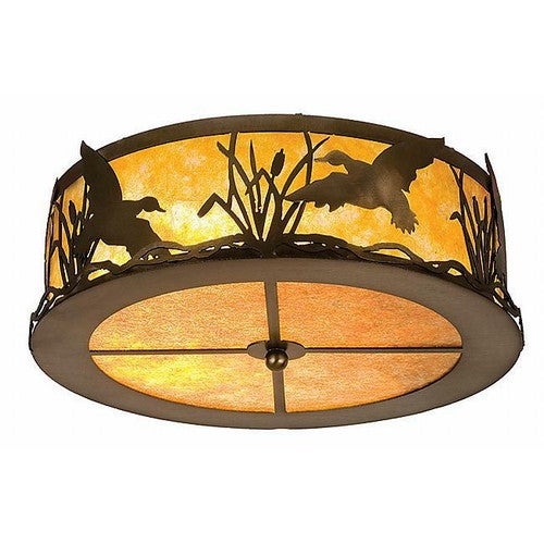 Ducks in Flight Flushmount Fixture