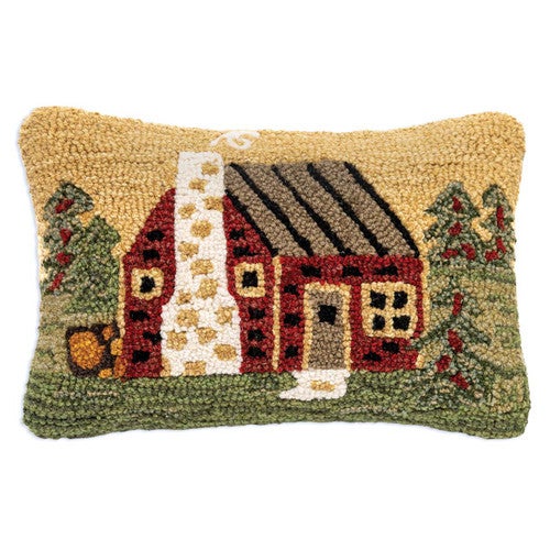 Welcome to the Cabin Hooked Pillow